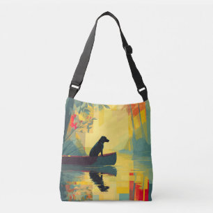 Sac Ajustable Nature Minimaliste Canot Labrador Noir