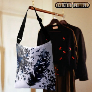 Sac Ajustable NÉE POUR ÊTRE LIBRE   Aigles texturés Grunge Denim