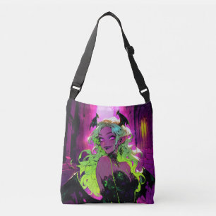 Sac Ajustable Neon Succubus Demon Anime Girl