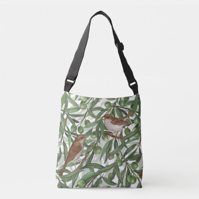 Sac Ajustable Nightingales dans l'olivier (Devant)