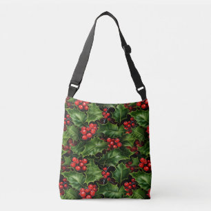 Sac Ajustable Noël Holly Feuilles Et Red Berries Motif