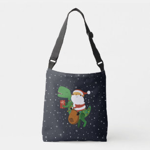 Sac Ajustable Noël Père Noël T-rex Dinosaur Sleigh
