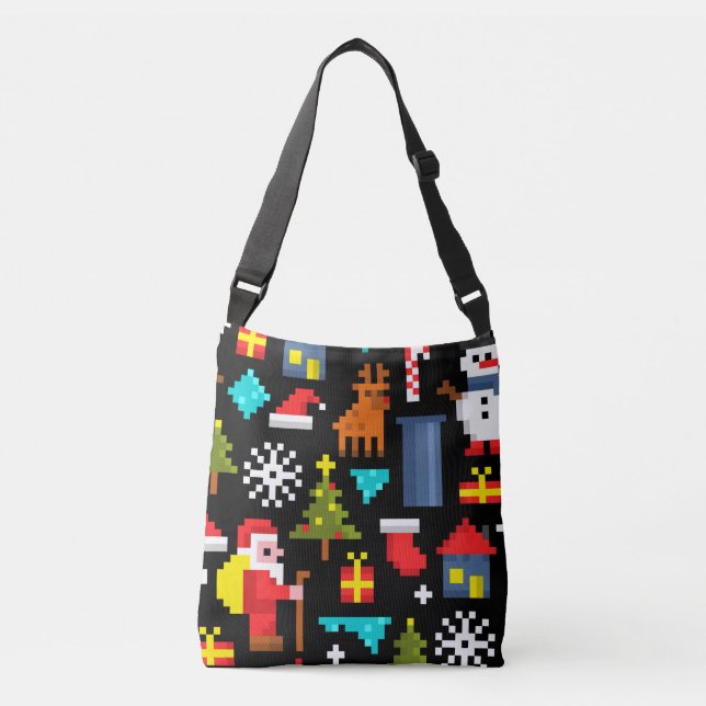 Sac Ajustable Noël Pixel (Devant)