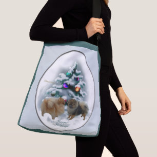 Sac Ajustable Noël Poméranien