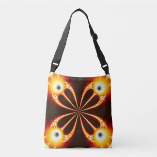 Sac Ajustable Noir et Orange Géométrique