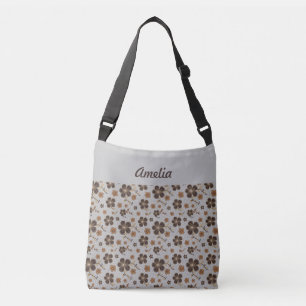 Sac Ajustable Nom de fleur naturelle gris clair