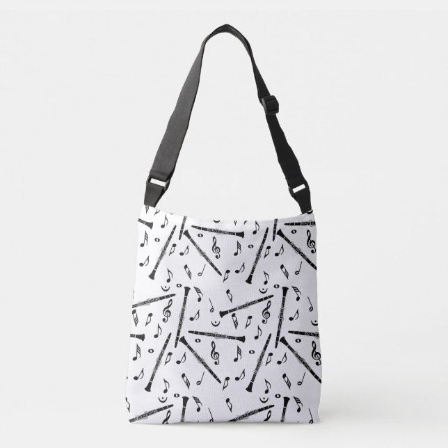 Sac Ajustable Notes de musique Clarinet Fourre-tout (Devant)