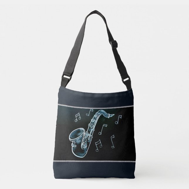 Sac Ajustable Notes de saxophone et de musique (Devant)