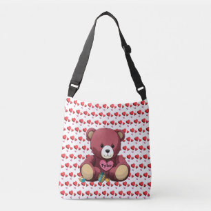 Sac Ajustable Nounours Ours avec Cœur et Hochet