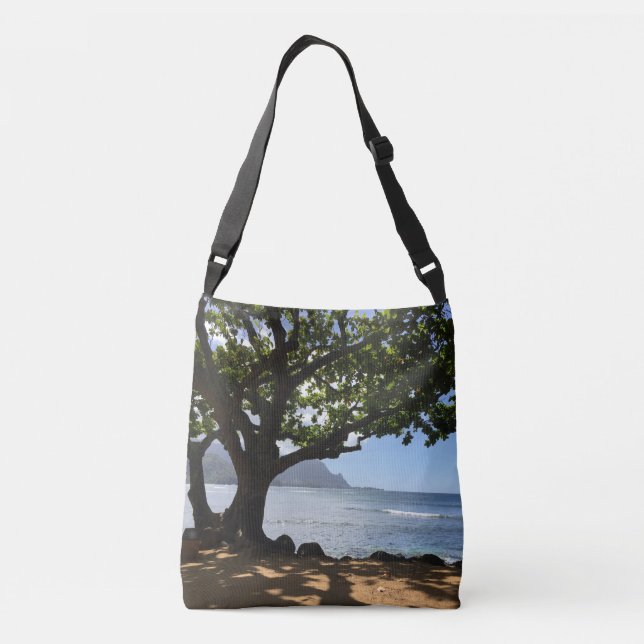 Sac Ajustable Océan tropical d'Hawaï de plage ma bourse heureuse (Dos)