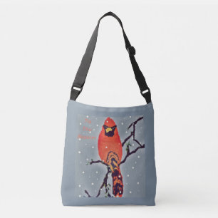 Sac Ajustable Oiseau Cardinal En Neige