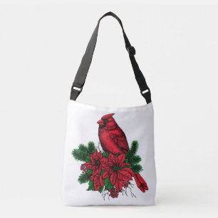 Sac Ajustable Oiseau cardinal, illustration de Noël
