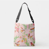 Oiseaux exotiques : Vintage Floral Sans Seamless.
