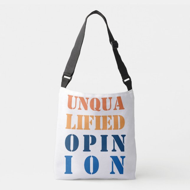 Sac Ajustable "Opinion sans réserve " (Devant)
