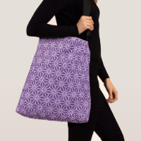 Oriental violet Ayame Asanoha Motif japonais