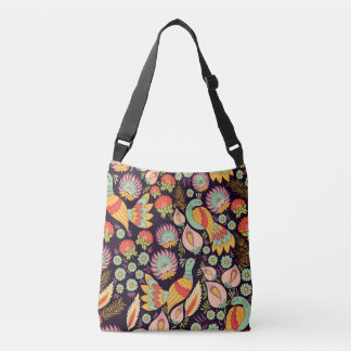 Sac Ajustable Ornement vintage Folk Floral Birds
