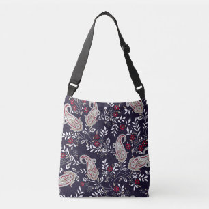 Sac Ajustable Paisley indien traditionnel, motif sans soudure.