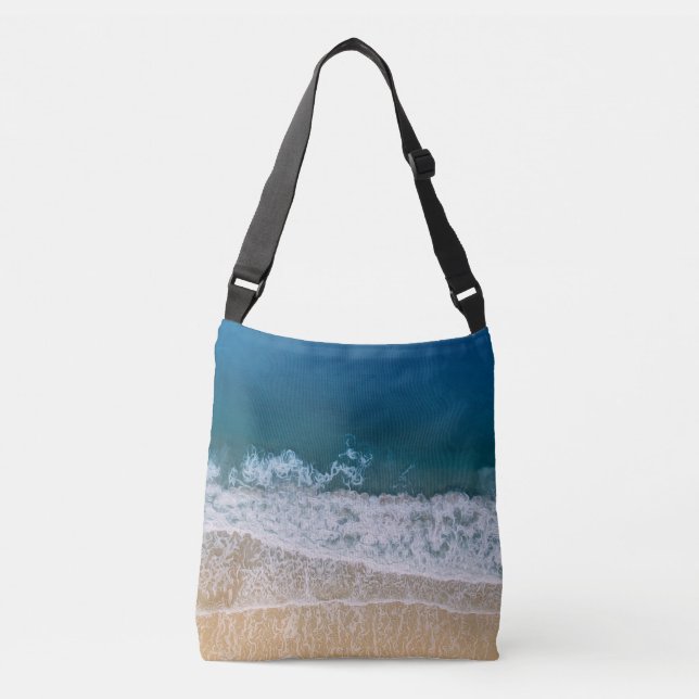Sac Ajustable Palm Coast Turquoise Blue Sea Floride Sandy Beach (Devant)