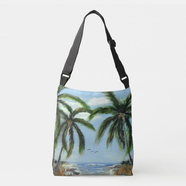Sac Ajustable Palmiers Abstraits (Devant)