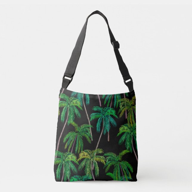 Sac Ajustable Palmiers : Motif d'été acrylique. (Devant)