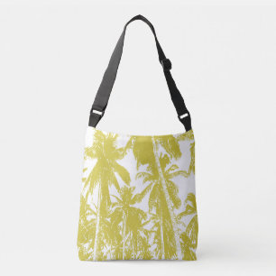 Sac Ajustable Palmiers tropicaux design en or et blanc
