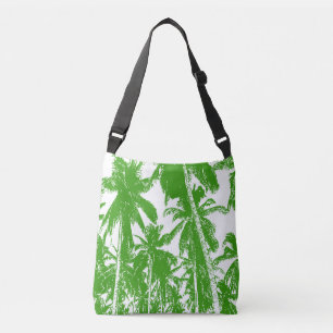 Sac Ajustable Palmiers tropicaux design en vert et blanc