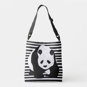 Sac Ajustable Panda et rayures noirs et blancs