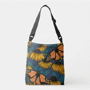 Sac Ajustable Papillon monarque sur confluents jaunes