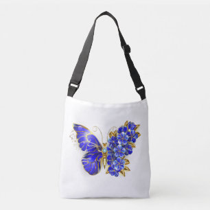 Sac Ajustable Papillon saphir à fleurs