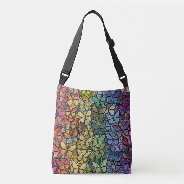Sac Ajustable papillons arc-en-ciel (Devant)
