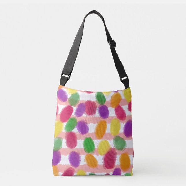 Sac Ajustable Pâques Jelly Candies Pink Strips (Devant)
