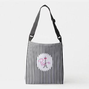 Sac Ajustable Paris France Tour Eiffel Cool graphique Noir
