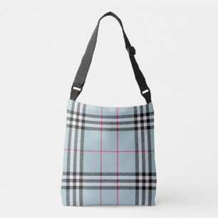 Sac Ajustable Partout corps croisé d'impression - plaid bleu