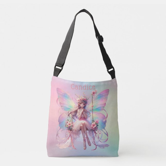 Sac Ajustable Pastel Ballerina Fairy Princess Girls Custom (Devant)