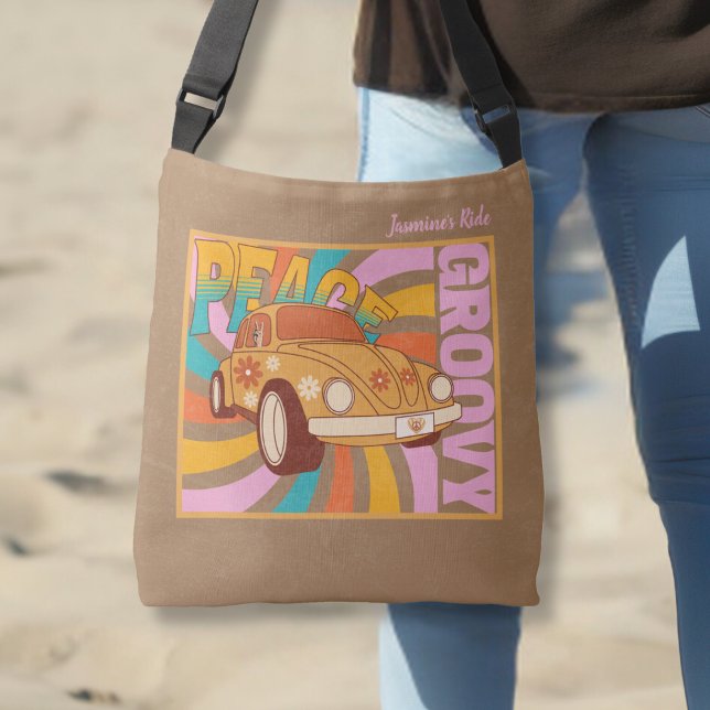 Sac Ajustable Peace Loving 60's Style coloré (Créateur téléchargé)