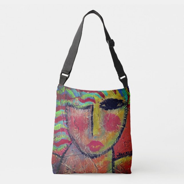 Sac Ajustable Peinture Abstraite de la Femme sauvage (Devant)