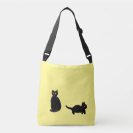 Sac Ajustable Peinture de chats noirs Cute Kitty Personnalisé