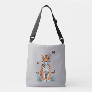 Sac Ajustable Peinture vectorielle de tigre Adorable amusant ani