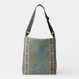Sac Ajustable Perse Oriental Rug Luxury Green & Gold Runner