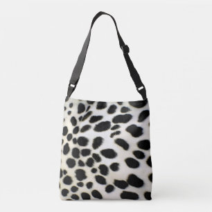Sac Ajustable Personnaliser de fourrure dalmate en noir et blanc