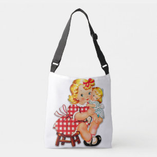 Sac Ajustable Petite fille rétro vintage poupée enfant