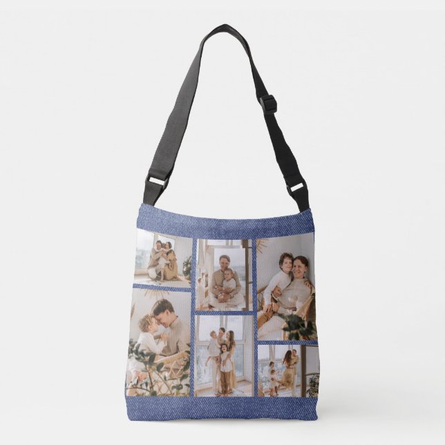 Sac Ajustable Photo Collage Idées De Cadeaux Créer 6 Photos (Devant)