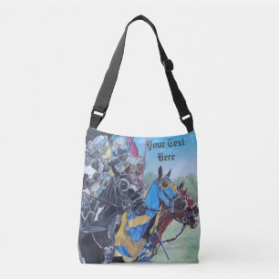 Sac Ajustable photo de chevaliers médiévaux jouant sur des cheva