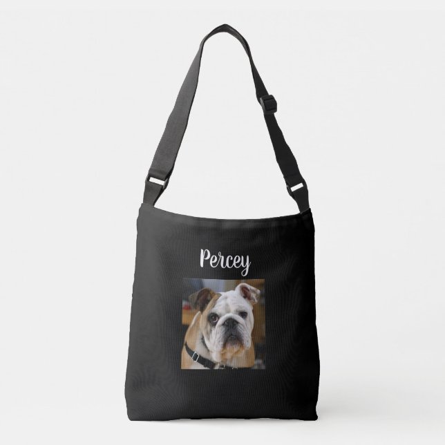 Sac Ajustable Photo de chien personnalisée (Devant)