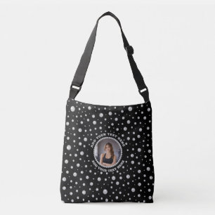 Sac Ajustable Photo personnalisé avec cercle de perles sur fond