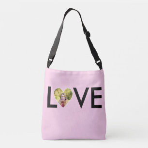 Sac Ajustable Photo personnalisée dans un cadre en forme de cœur