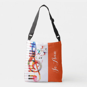 Sac Ajustable Piano Keys Music Notes & Hummingbirds
