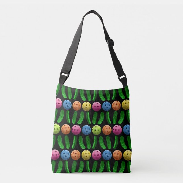 Sac Ajustable Pickleballs et conserves au vinaigre vertes (Devant)