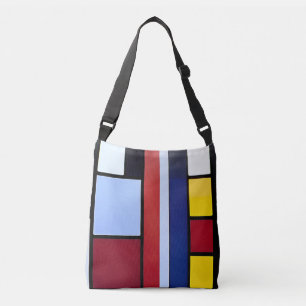 Sac Ajustable Piet Mondrian Inspiré Abstrait Cross-Body Fourre-t