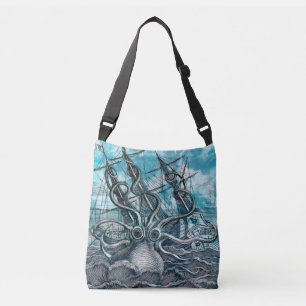 Sac Ajustable Pieuvre géante Mer Bleue Monstre Voilier